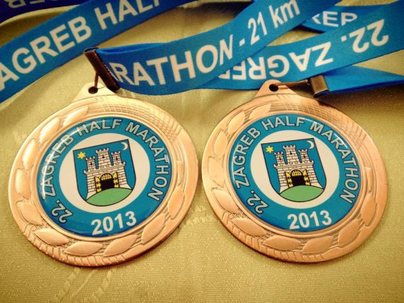Zagrebački maraton medalje - polumaraton