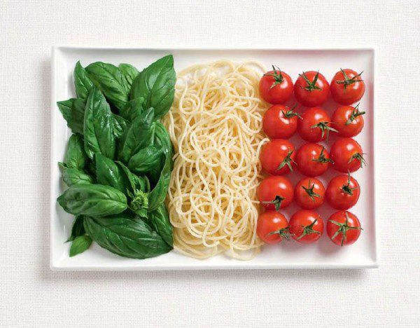 Italija zastava od hrane 
