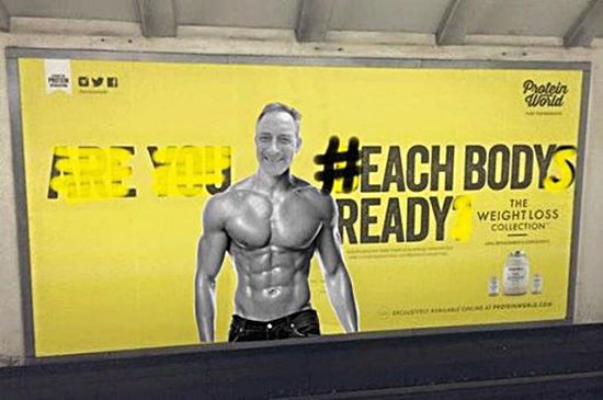 Reklama Are You Beach Body Ready reklama London podzemna željeznica kampanja 