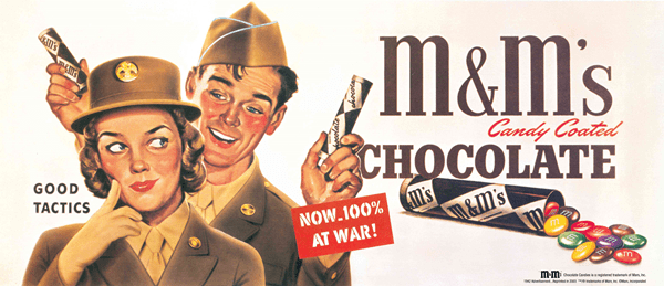 M&M bomboni proizvedeni 1941