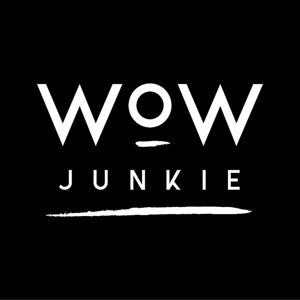 WOW-JUNKIE.com nova web trgovina wow-junkie logotip crni s bijelim slovima internet trgovina